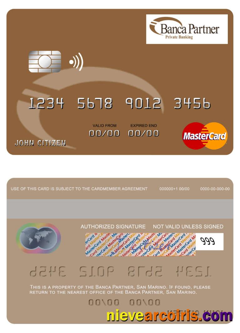 San Marino Banca Partner mastercard